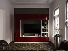 Стенка Стенка-горка Купертино Глянец 3D 3 Красный