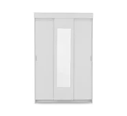 Шкаф-купе Бассо 1.3 м (белое дерево) Белый