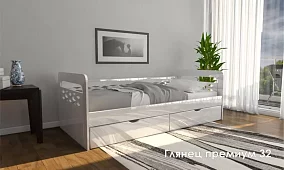 Кровать детская Глянец Кровати без механизма Белый