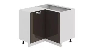 Шкаф напольный нестандартный угловой с углом 90° Серый