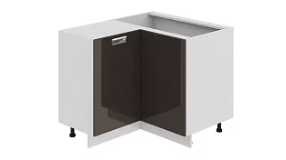 Шкаф напольный нестандартный угловой с углом 90°
