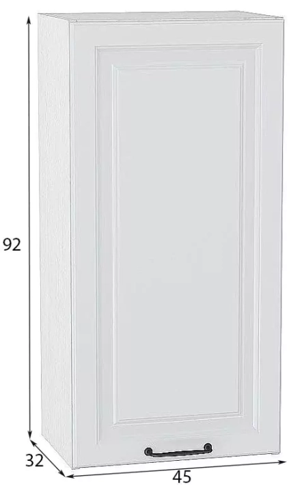 Шкаф верхний с 1-ой дверцей Ницца Ницца 920х450, Белый