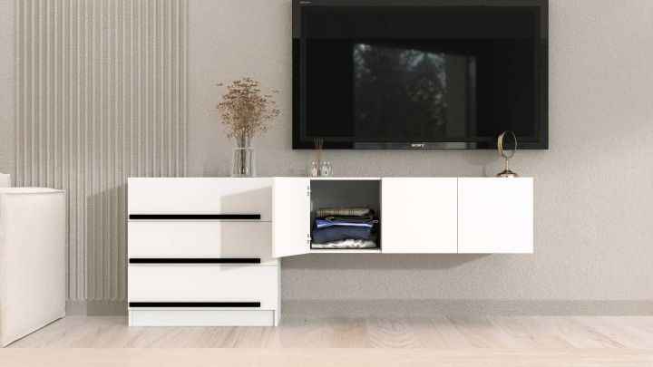 Комплект в прихожую Бастион 2.0 м, Белый