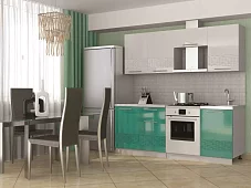 Кухня София 2,1 м 3D Белый