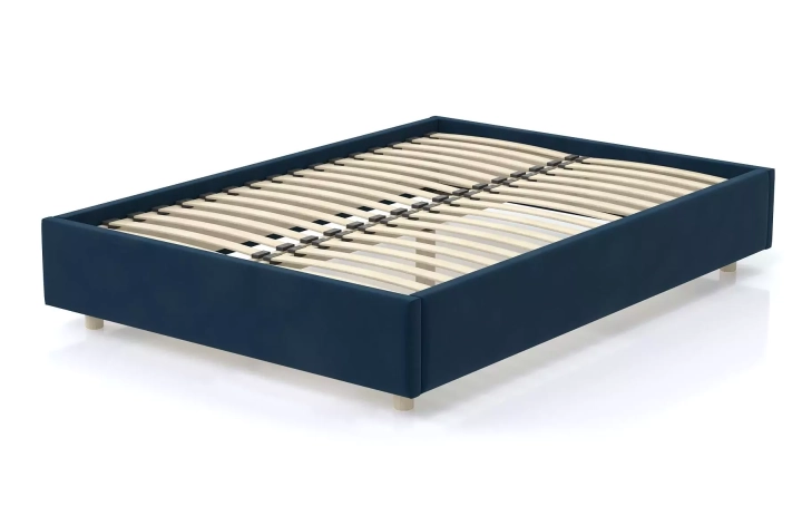 ф327а Мягкая кровать SleepBox без изголовья (синий)