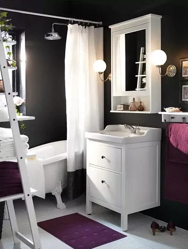Зеркальный шкаф Хемнэс, Белый