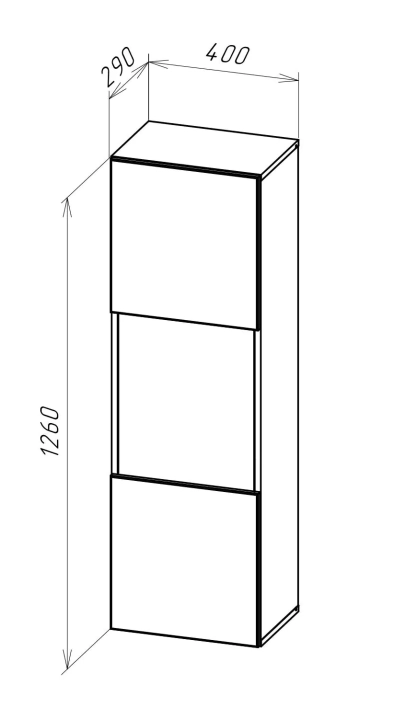 Шкаф навесной Point (Поинт) Тип-22, Белый