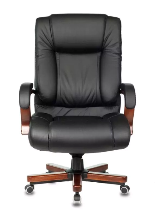 Кресло руководителя Бюрократ T-9925 Walnut, Черный