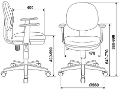 Кресло детское Бюрократ CH-W356AXSN