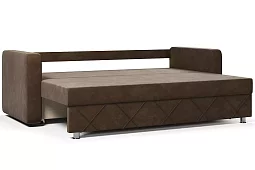 Прямой диван Атланта (Стелла) Еврокнижка Коричневый
