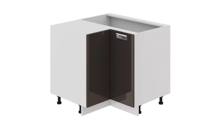 Шкаф напольный угловой с углом 90°, Серый