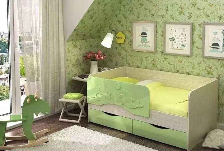 Кровать детская Алиса, Розовый