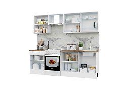 Кухня Паола 2.4м Белый 