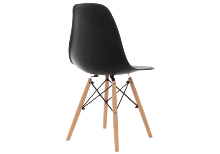 ф208а Стул деревянный Eames PC-015 черный