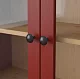 Шкаф-витрина с 3 ящиками HEMNES, Красный