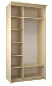 Шкаф-купе Эконом Миллениум 1184х2400х573 светлый роникон