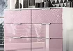 Комод Глянец 3D, Розовый