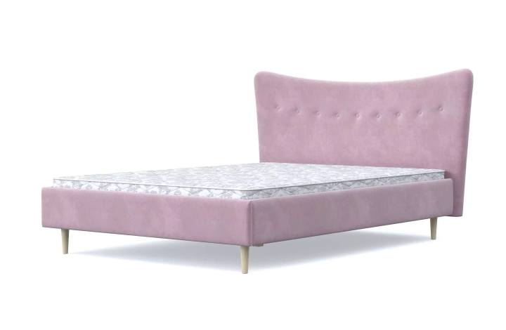 ф327а Мягкая кровать Финна (розовая)