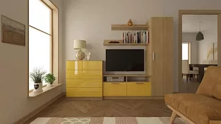 Стенка в гостиную глянец 10