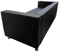 Прямой четырехместный диван Аполло Без механизма Черный