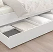 Каркас кровати с 4 ящиками ХЕМНЕС, Белый