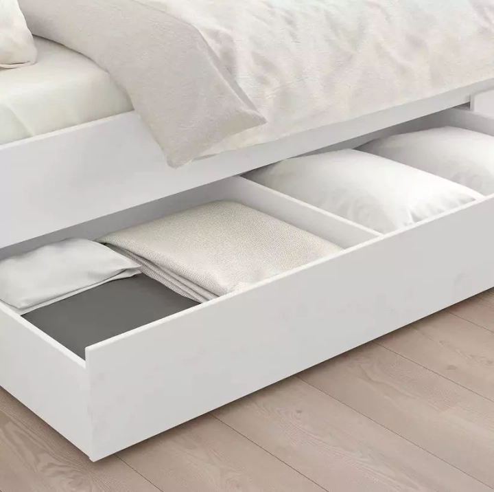 Каркас кровати с 4 ящиками HEMNES, Белый