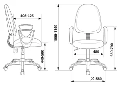 Кресло Бюрократ CH-1300N