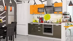 Кухонный гарнитур Бьюти Оранжевый 
