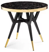 Стол деревянный Selina 80х72 black / gold