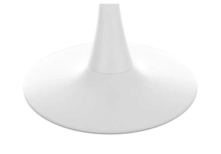 Стеклянный стол Tulip 90 white, Белый