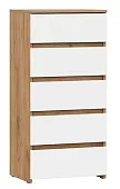 Комод, 5 ящиков Некст 1 Белый 