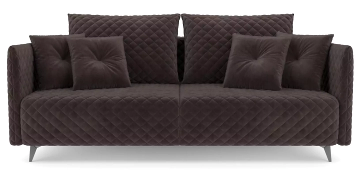 ф50а Прямой диван Вашингтон (Кордрой коричневый) 1