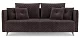 ф50а Прямой диван Вашингтон (Кордрой коричневый) 1