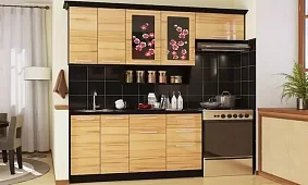Кухня Сакура 2 мдф глянец на заказ Желтый