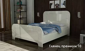 Кровать Глянец Кровати без механизма Бежевый