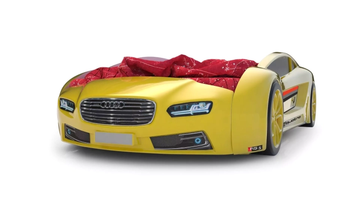Кровать-машина Roadster Ауди, Желтый
