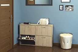 Обувница Милан Белый 