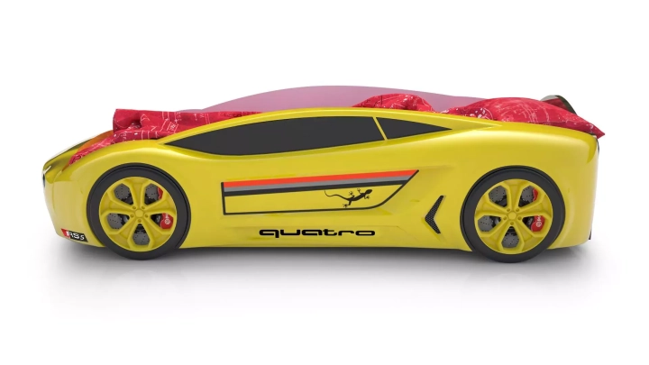 Кровать-машина Roadster Ауди, Желтый