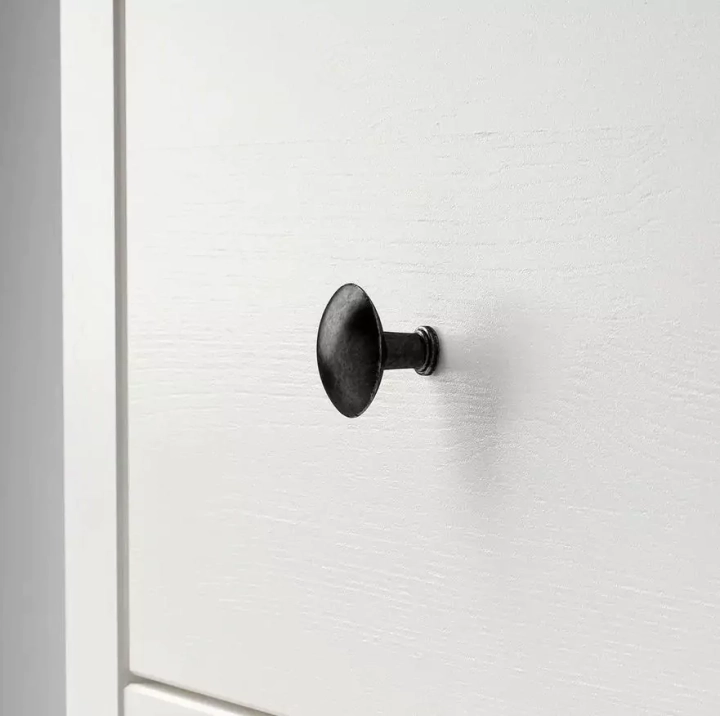 Шкаф-витрина с 3 ящиками HEMNES, Белый