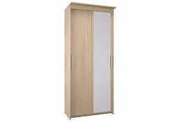 Шкаф-купе Эконом Миллениум 884х2070х573 зеркало светлый роникон