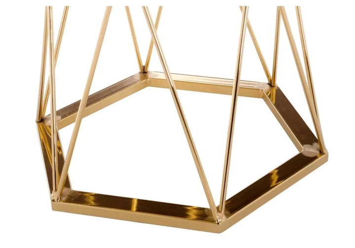 Стол Melan white / gold, Белый