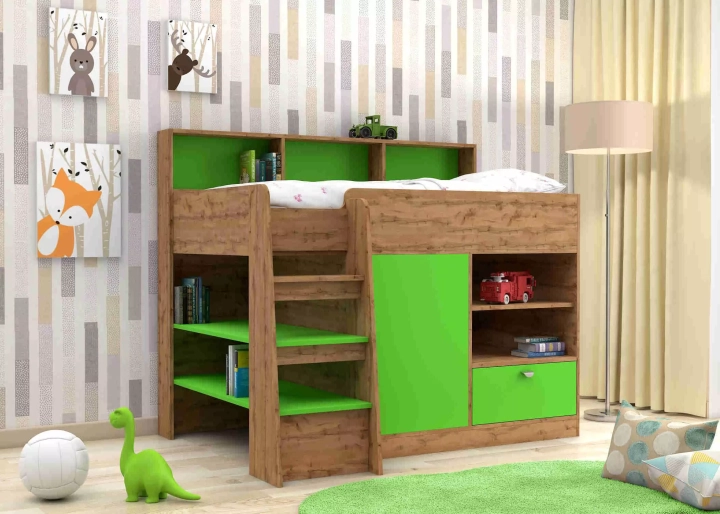 Кровать чердак Golden Kids, Коричневый