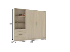 Шкаф-кровать трансформер Куба BMS Трансформер Бежевый