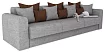 Модульный диван Мэдискона Лонг, Серый