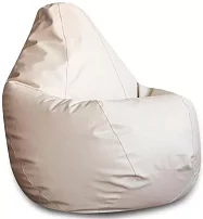 Кресло-мешок Кремовая Экокожа 