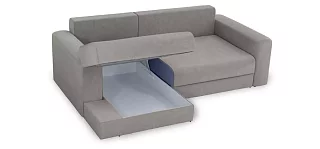 Угловой диван Мэдискона Еврокнижка Серый