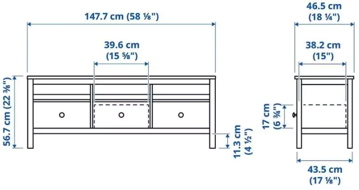 ТВ-тумба HEMNES, Темный орех