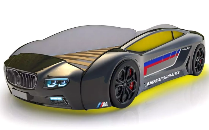 Кровать-машина Roadster БМВ, Черный