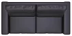Прямой кожаный диван Рипозо (Лофт), Черный