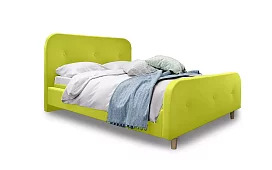 Кровать двуспальная Афина 7 180 с ПМ дизайн 6 Подъемный Зеленый